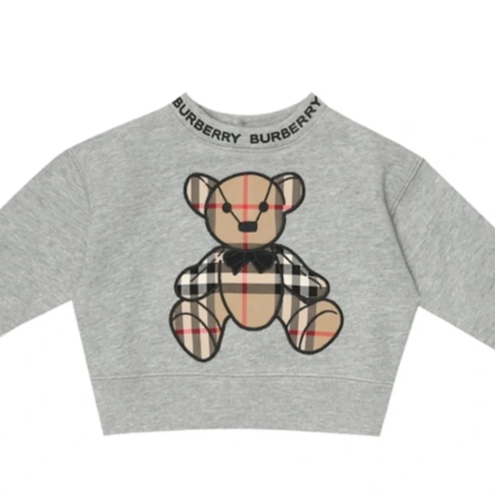 Burberry Baby Thomas Bear cotton sweater with button closure at back   12months - Picture 2 of 15